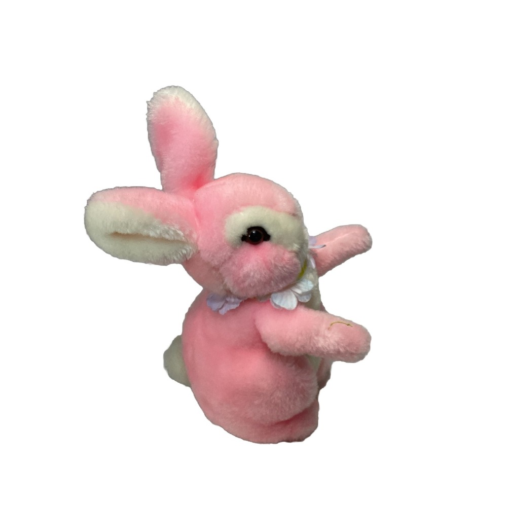 Vintage Cuddle Wit Easter Pink Easter Bunny Rabbit Plush Stuffed Animal 10"